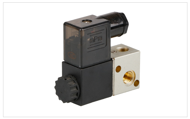 电磁阀3v1-06 两位三通换向阀 气阀 dc12v 24v ac220v dc24v【图片