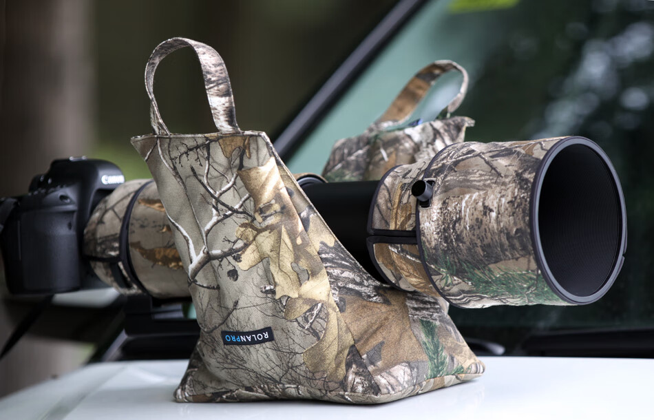 摄影豆袋/车窗用长焦镜头炮枕 若兰炮衣出品 防水材质豆袋 枯草迷彩