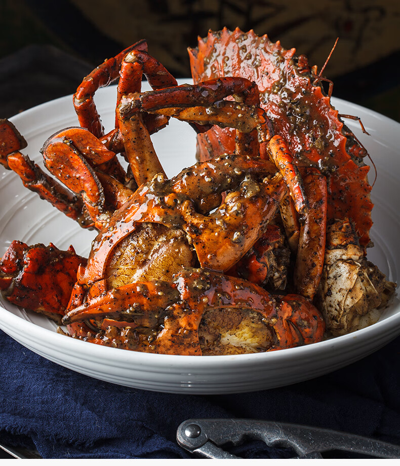 橙伯乐5折新加坡特产进口海鲜辣椒螃蟹酱黑胡椒螃蟹海鲜料包小龙虾