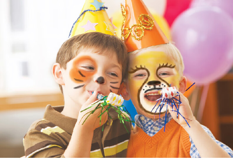 人体彩绘笔 万圣节化装舞会儿童画脸笔脸部彩绘蜡笔颜料 3色女孩脸彩