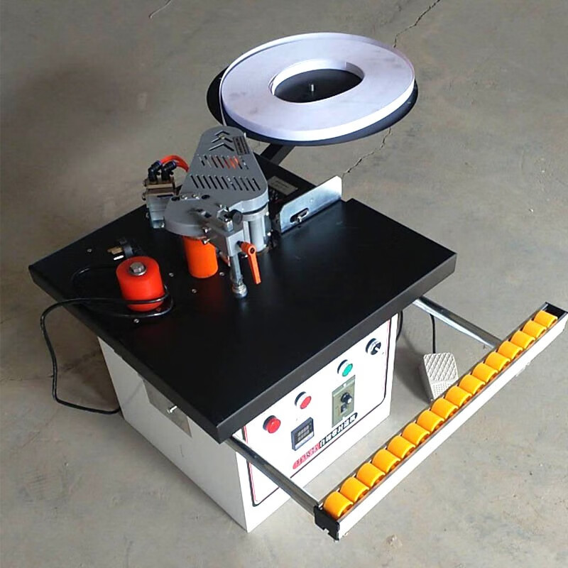 自切带封边机升款木工机械小型家装免漆板实木断带曲直线封边机自切带