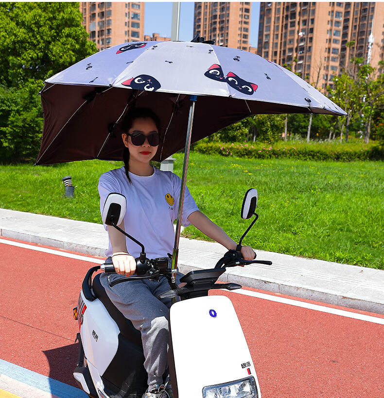 电动车伞电动车雨棚蓬摩托车防晒雨伞电车三轮遮雨夏天收缩遮阳罩新款