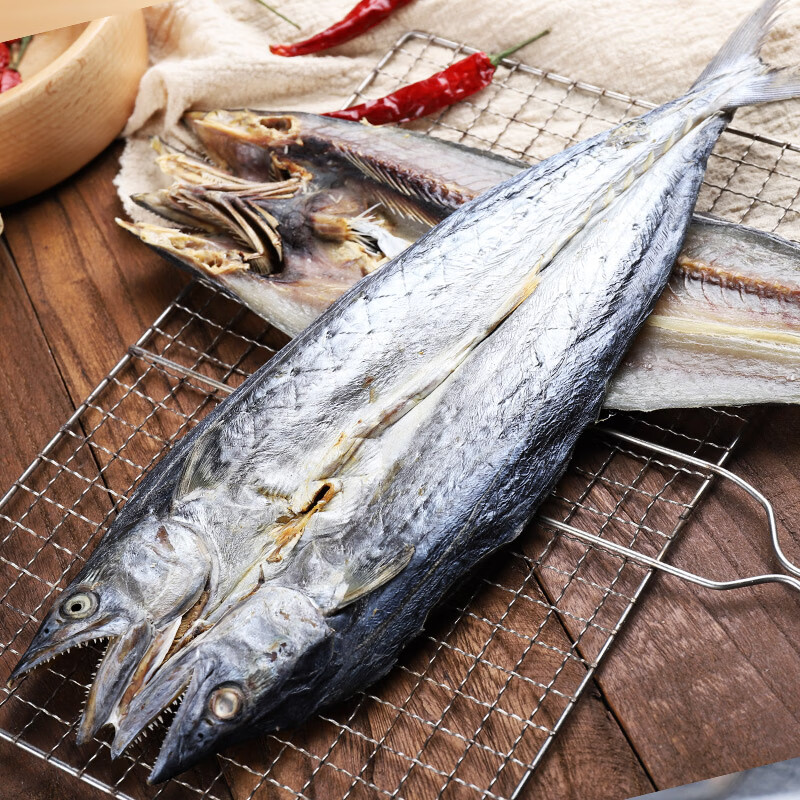 大号鲅鱼干500g马鲛鱼干海鱼咸鱼半干风干整条新鲜海产干货【图片