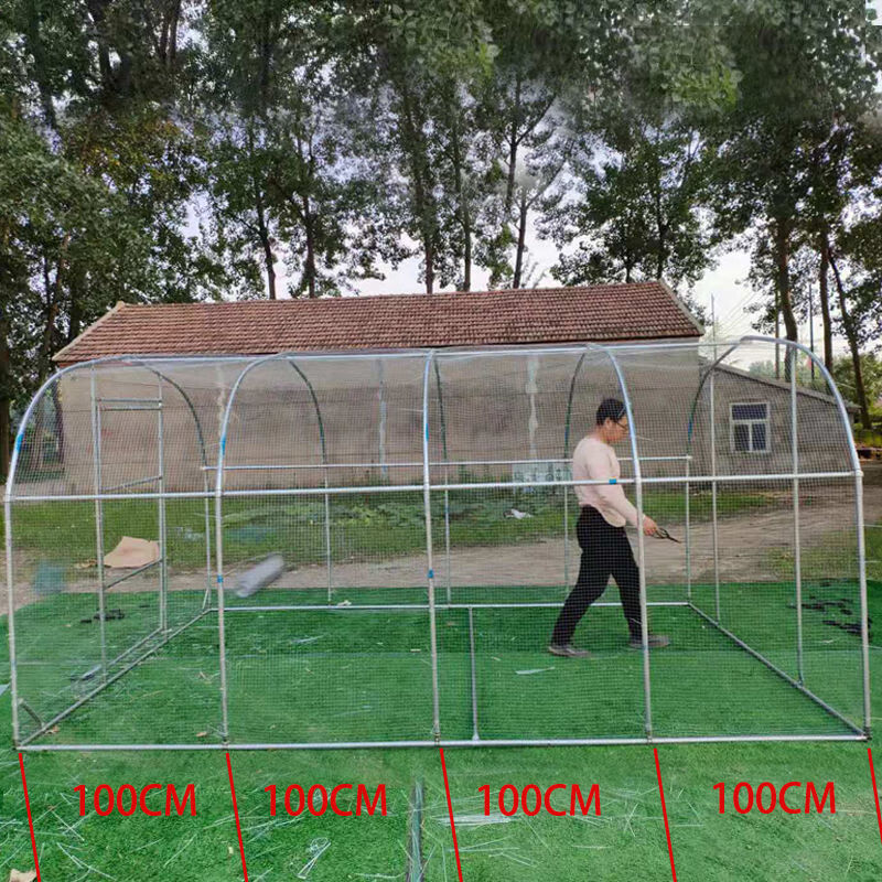 大型鸡笼养鸡棚户外钢管搭建养殖大棚家禽养殖棚家用宠物笼子鸡舍