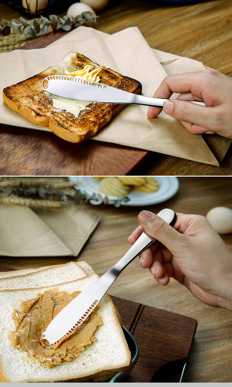 果酱勺奶油抹芝士涂抹刀西餐餐具标准款1支装304不锈钢60以上6cm110mm