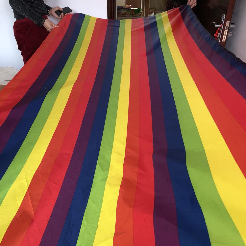 v幼儿园感统训练器材户外游戏体育课滑溜布溜溜布大布11米乘1.