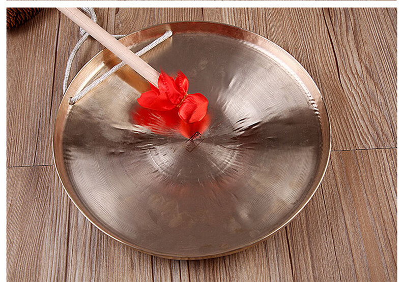 铜锣纯铜高音锣鼓乐器小锣大苏锣30公分28cm响铜手锣防汛预警28cm小苏