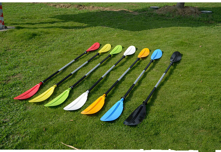 皮划艇船桨独木舟充气艇划桨铝合金双头双叶铝杆双节桨【图片 价格