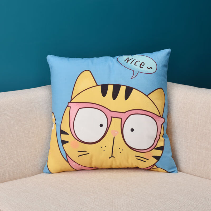 布荷漫画卡通抱枕女生可爱生日沙发靠背垫枕床头汽车椅子护腰抱枕套呆