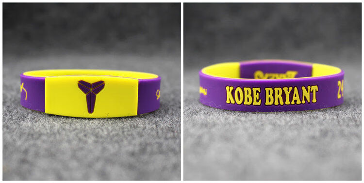 春尚湖人队科比球星篮球手环男女学生硅胶动手环腕带手链手带 科比
