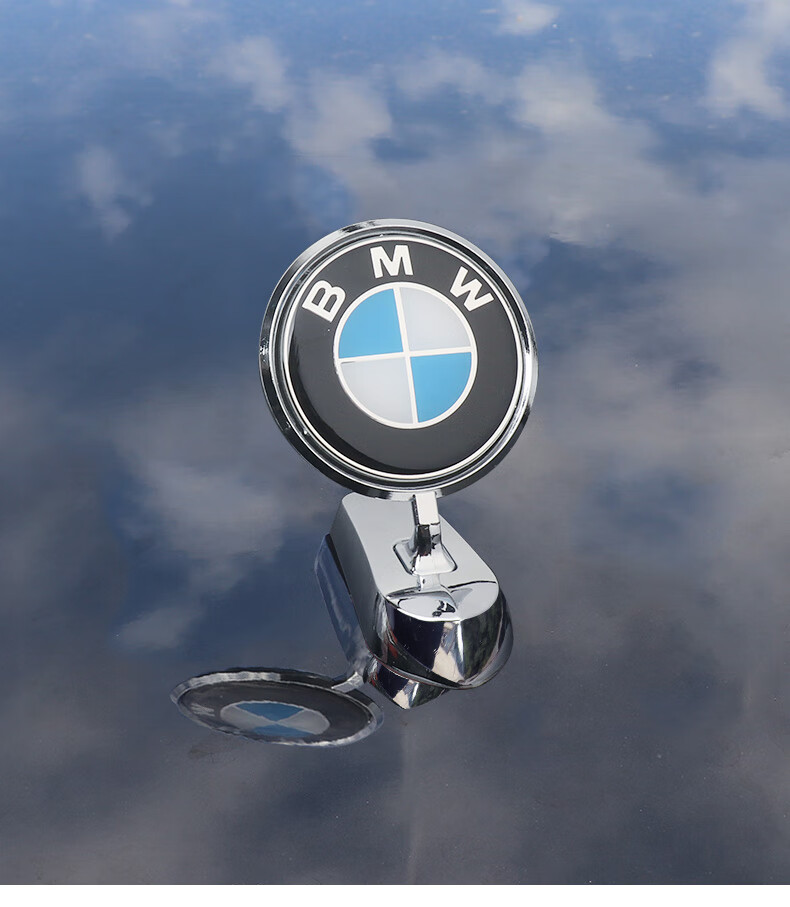 x1x3x5x6引擎盖改装车头机盖立标金属车标贴简约妮卡 宝马-尊贵款