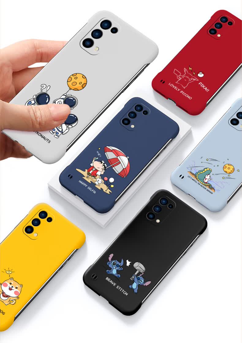 适用于opporeno5手机壳无边框reno5pro保护套reno5pro 防摔 【绅士黑