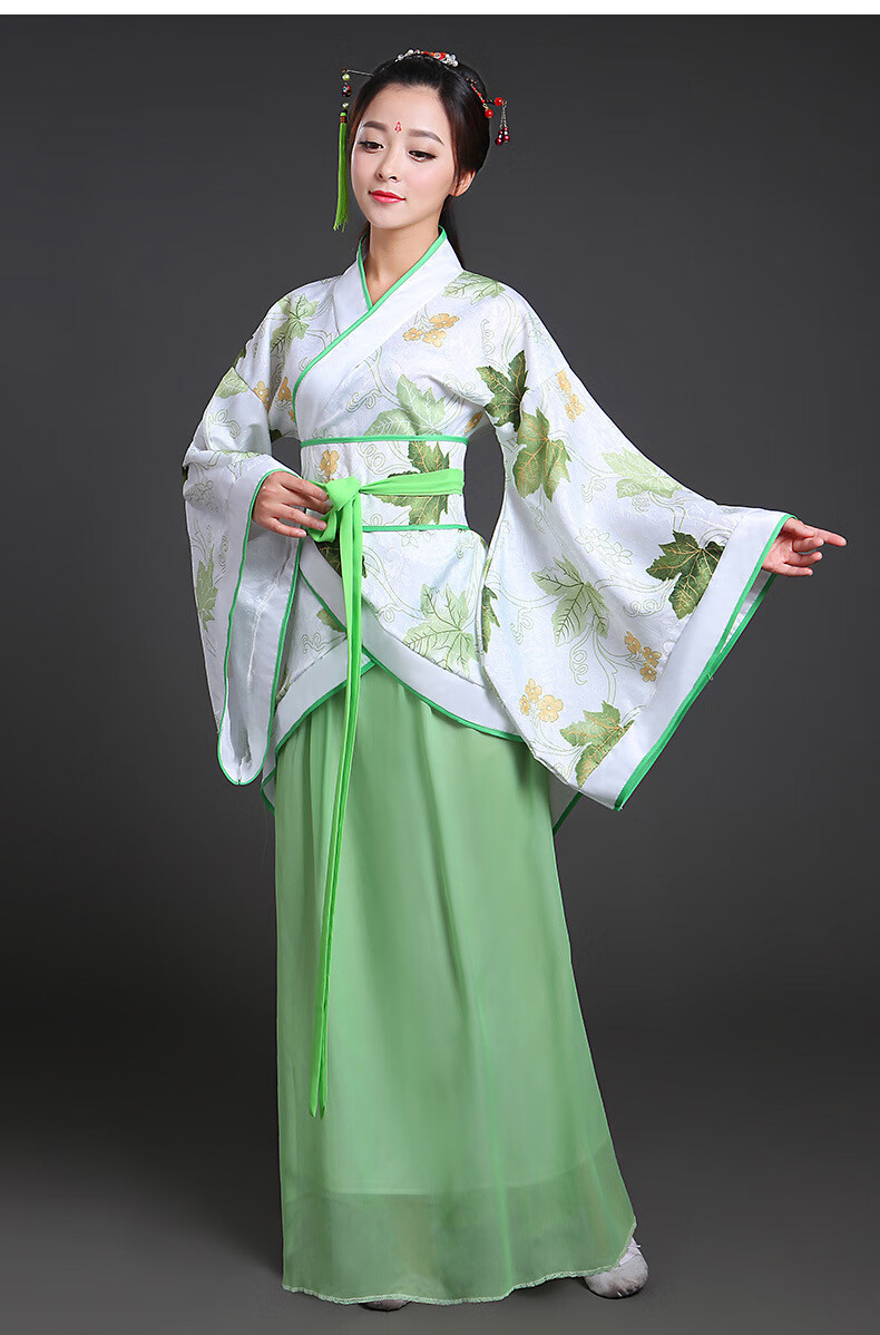 古装汉服女款曲裾裙演出服大唐贵妃古典成人青花瓷影视装 15款 m