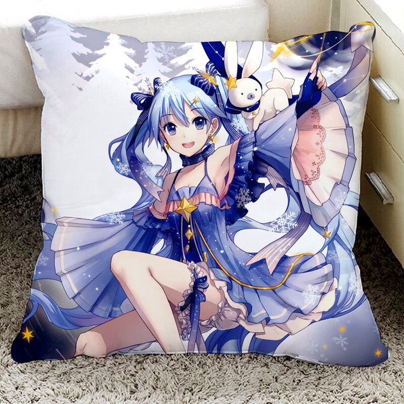 诺福佳初音抱枕初音未来周边二次元动漫枕头靠垫抱枕diy来图定制礼物a