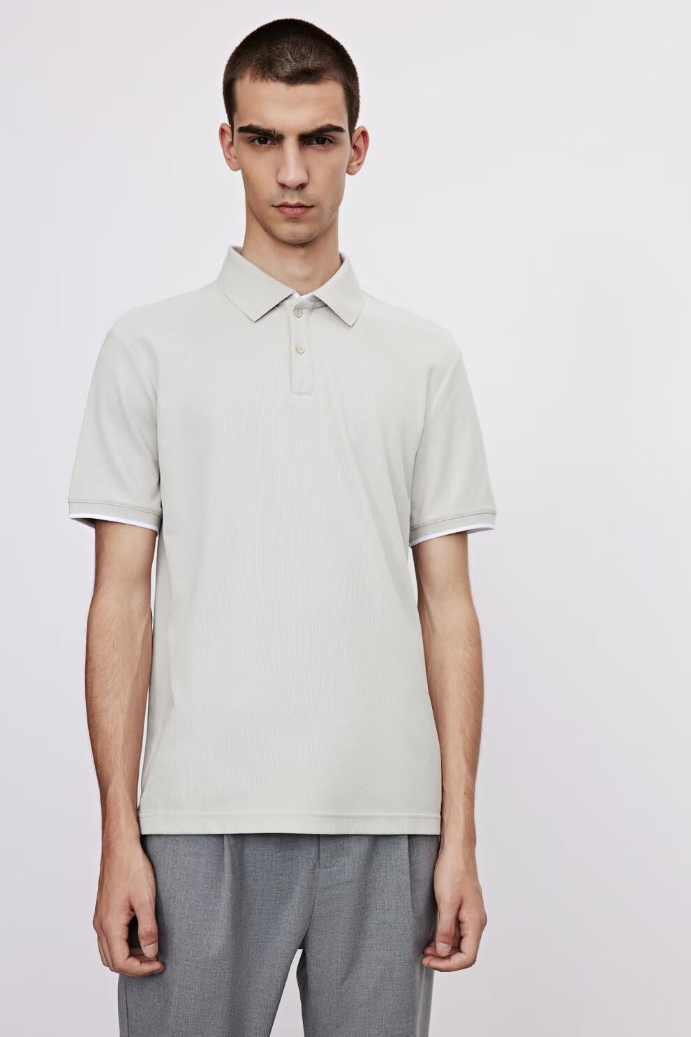 ur2021春夏新品男装时尚通勤polo领短袖马球衫mf18r4ne2001 军绿 xxl