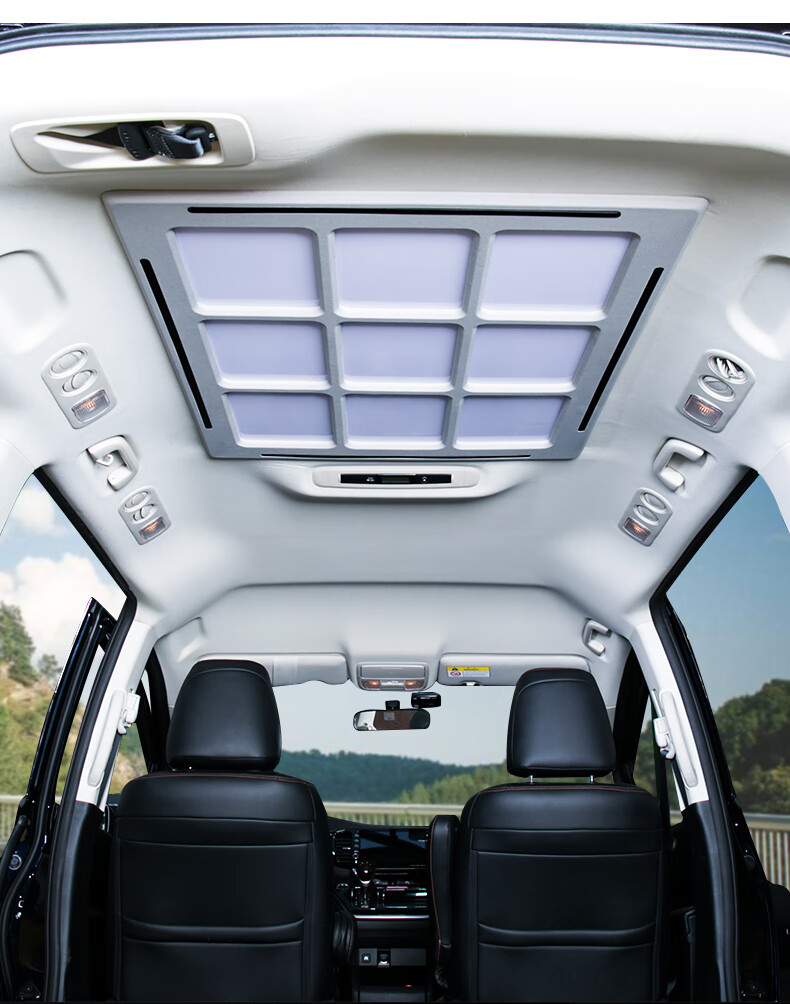 鼎改奥德赛艾力绅用车顶内饰九宫格顶棚灯云顶灯星空顶led改装氛围灯