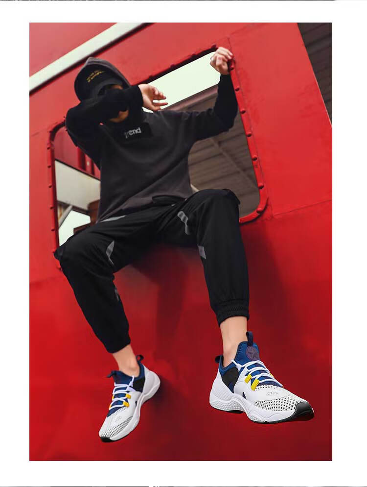 乙晨夏天网鞋男2019夏季透气镂空通风纯黑色休闲网面网鞋运动鞋潮鞋子