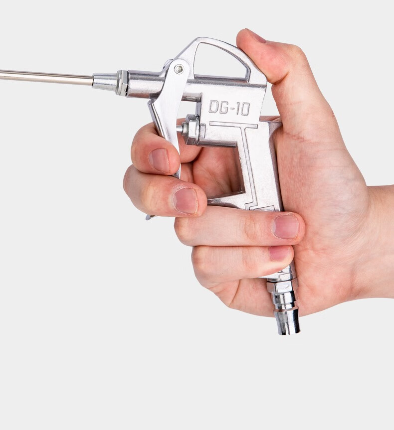 得力deli吹尘枪空压机除尘枪吹灰工具高压气吹尘抢管家用长嘴吹汽车