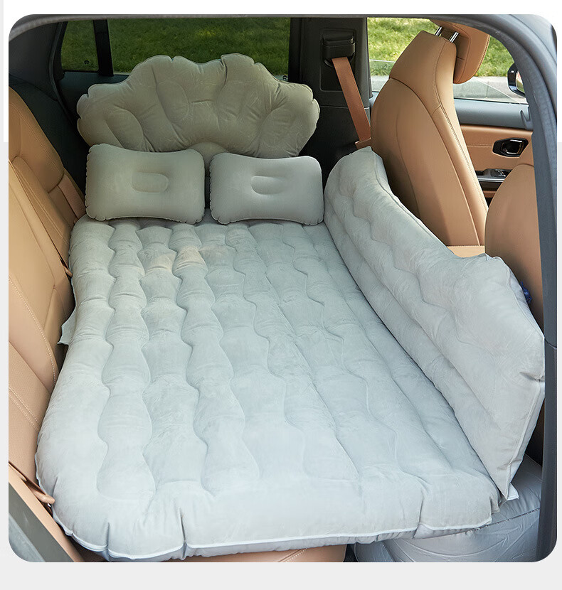 山外楼卡通双挡旅行床suv轿车用加厚充气床垫车载充气床汽车充气床