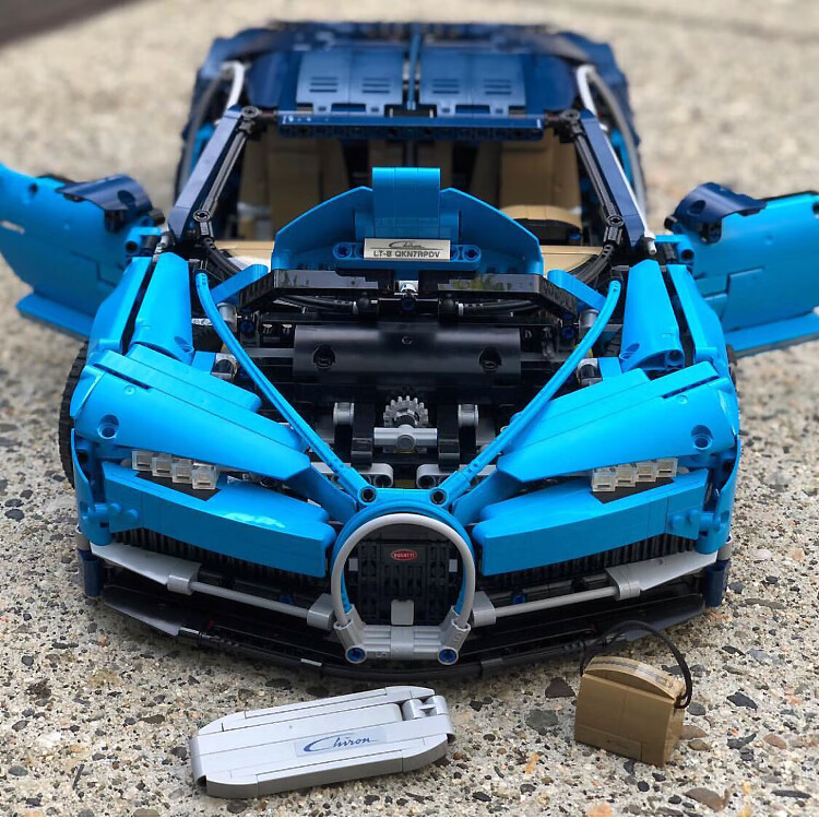 威龙跑车机械租系列积木汽车成年高难度巨大型拼装玩具 布加迪【图片