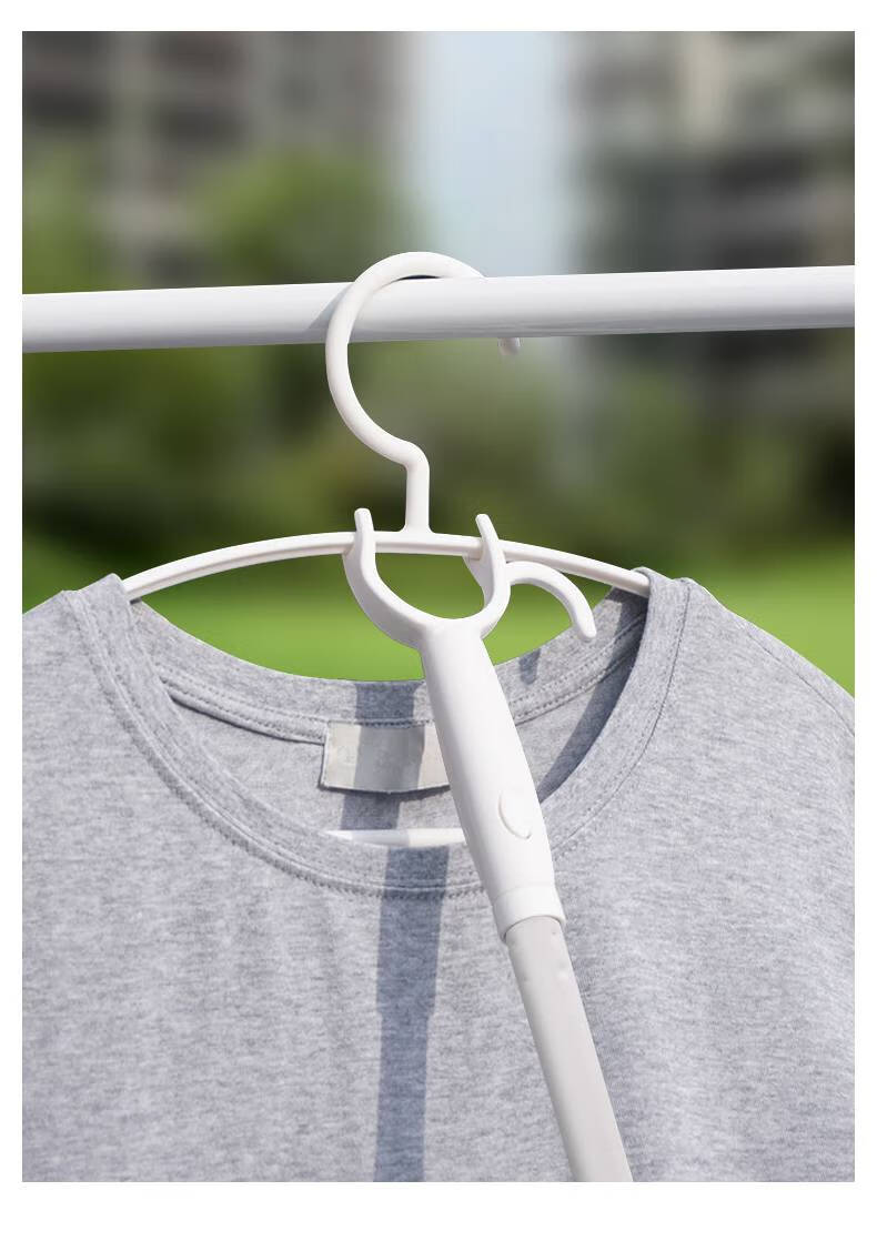 晾衣服的顶杆撑衣杆家用加长伸缩杆晾衣杆挑衣杆收衣架取衣杆衣叉阳台