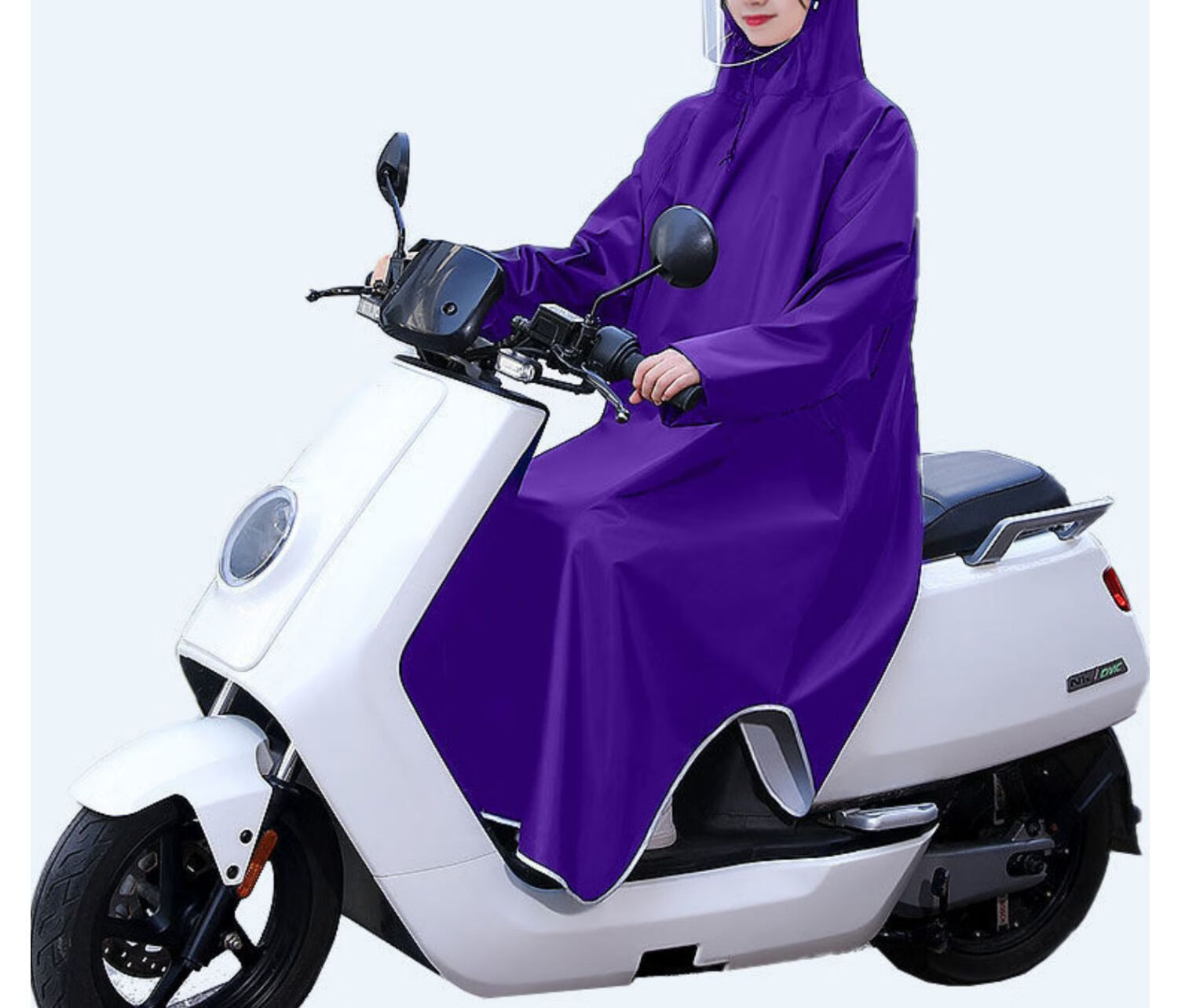 雨衣电动车长款全身防暴雨单人男摩托车新款骑行带袖电瓶车雨披女藏青