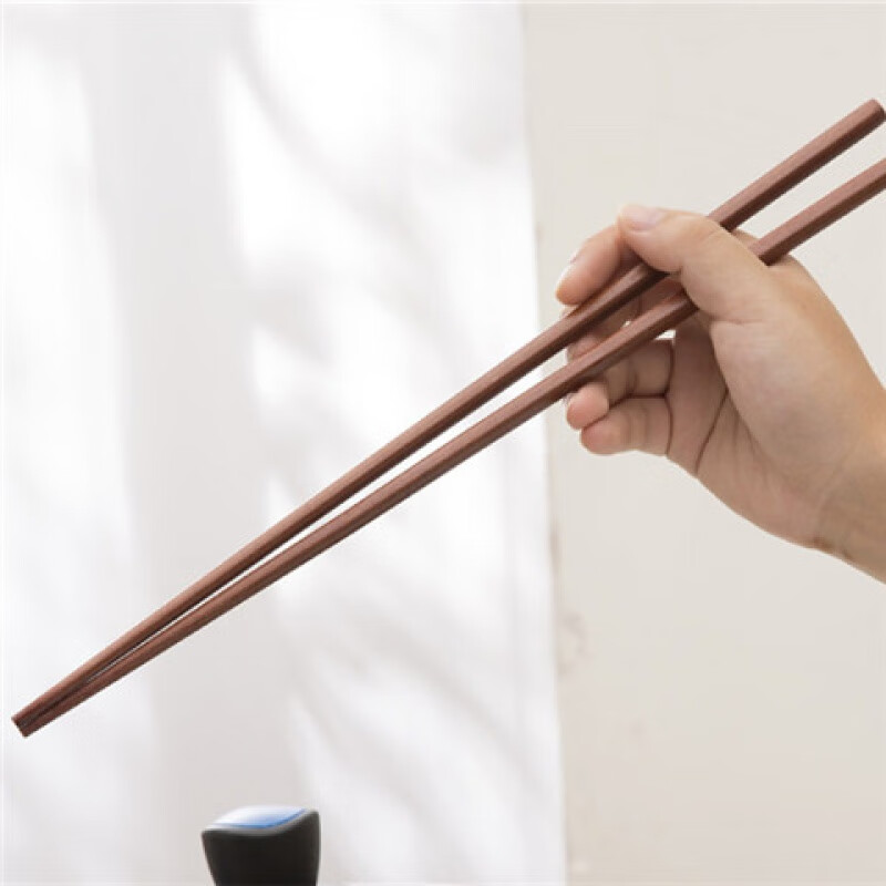 竹木实木加长火锅筷子无漆原木防烫油炸长筷家用捞面筷超长45cm 45cm