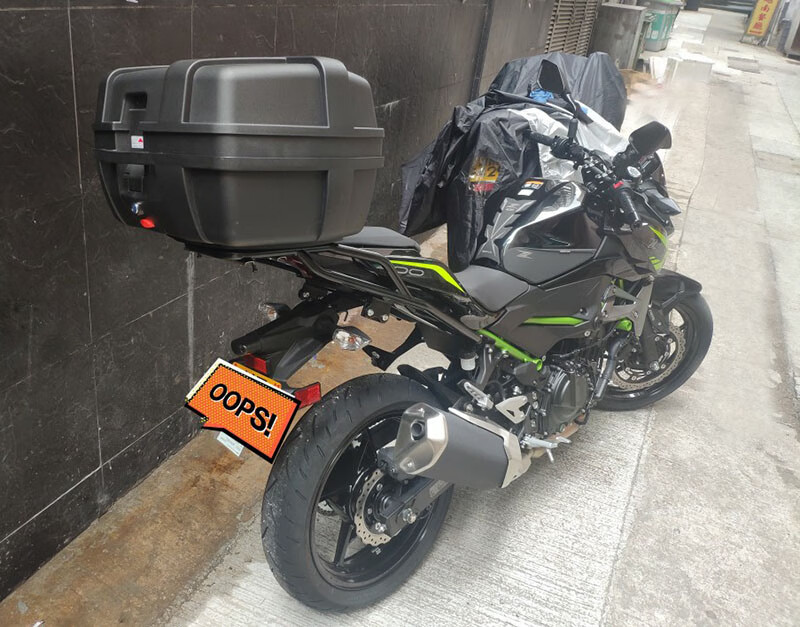 适用于ninja400川崎z400摩托车后货架后尾架尾箱架后衣架后扶手后扶手