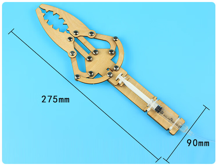 自制氣壓液壓機械手臂科學實驗材料手工小發明拼裝定製 觀光小纜車