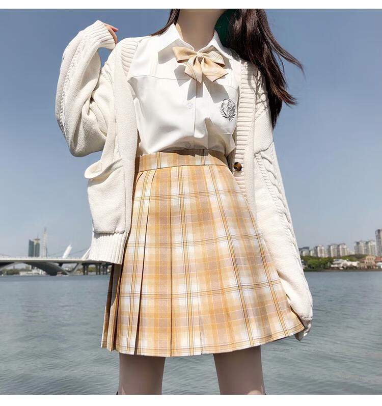 jk制服水手服 樱花布丁衬衫 裙子 领结 m【图片 价格 品牌 报价】