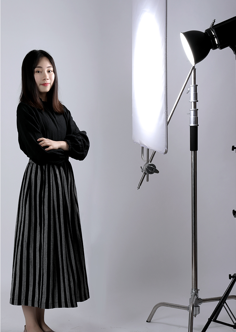 ayaley摄影魔术腿灯架c型40吋不锈钢三脚架专业影视闪光灯支架三角架