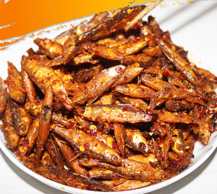 湘西油炸小鱼干即食香辣小鱼仔香酥湖南特产零食鱼干小吃瓶装香辣味