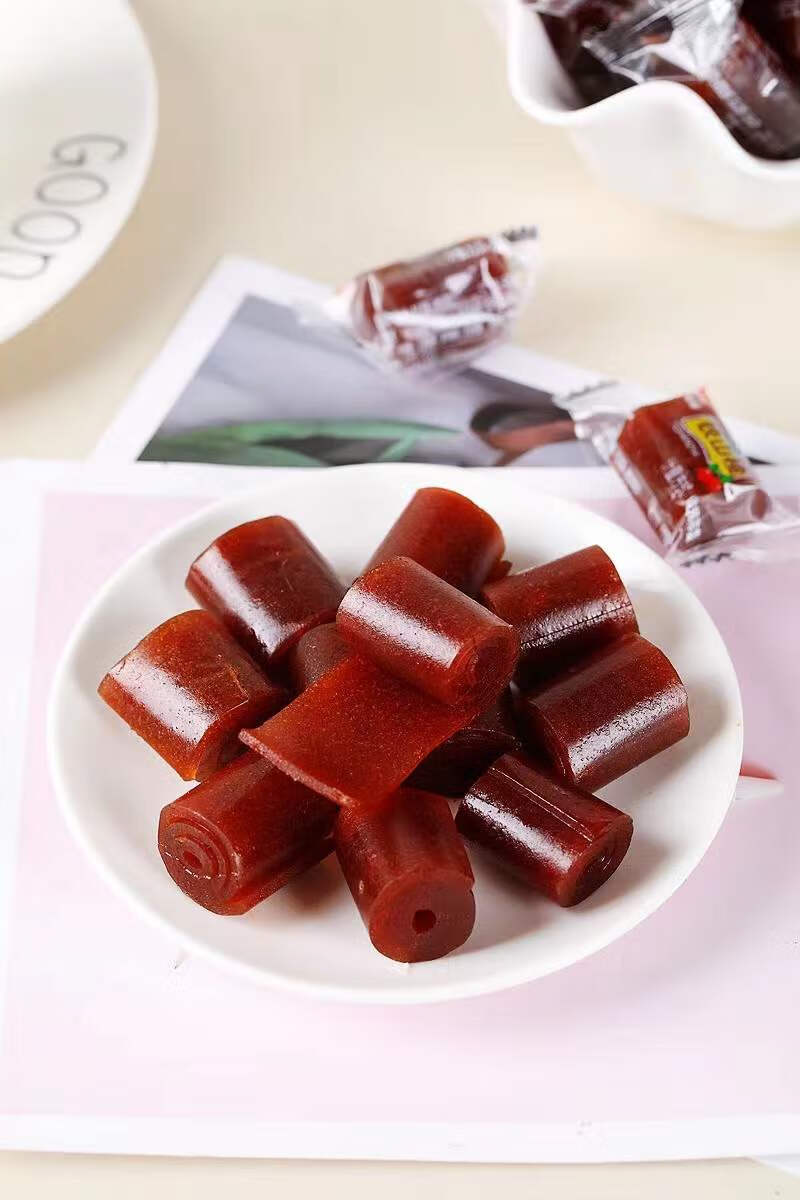 山楂散装500g果丹皮山楂卷片果糕山楂糖制品小包装年货 铁山楂1斤【约