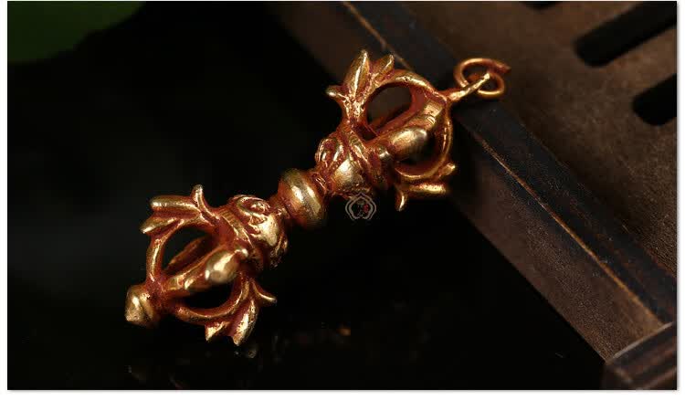 尼泊尔手工纯铜四股金刚杵红铜金刚橛 藏族特色【图片 价格 品牌 报价