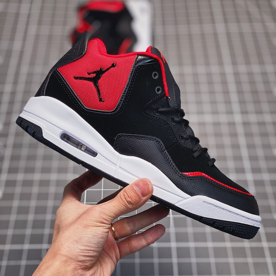 纯原airaj23courtside23黑红乔23运动男女篮球鞋ar1000104黑红36