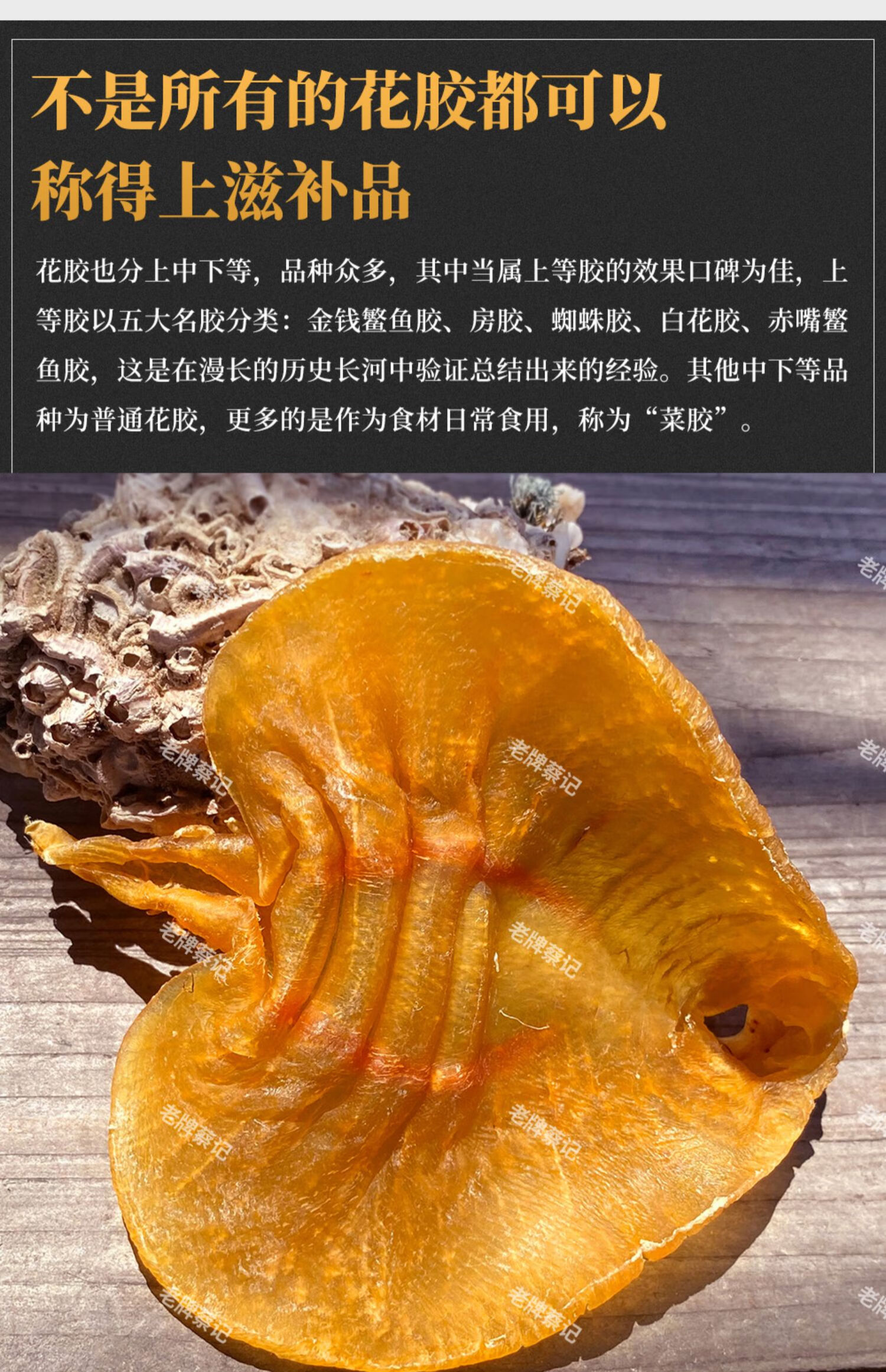 【8年老膠】湛江赤嘴鰵魚膠公肚花膠乾貨深海孕婦滋補9個250g【圖片