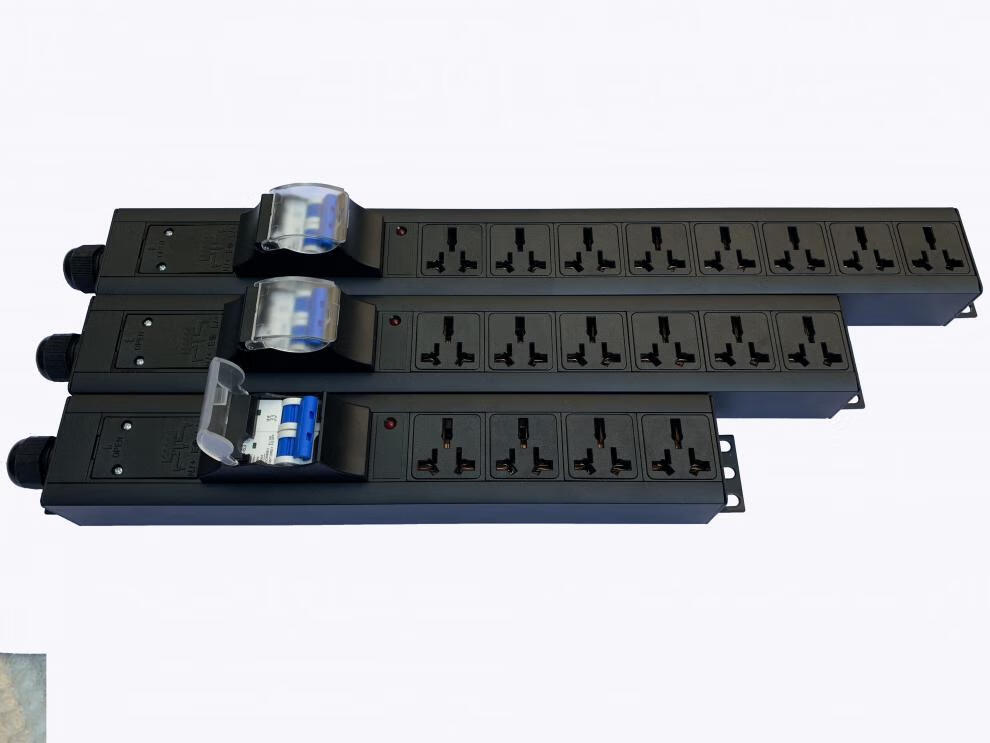 大功率63a10000w12000w8000机柜pdu电源导轨工业排插座接线板6平方