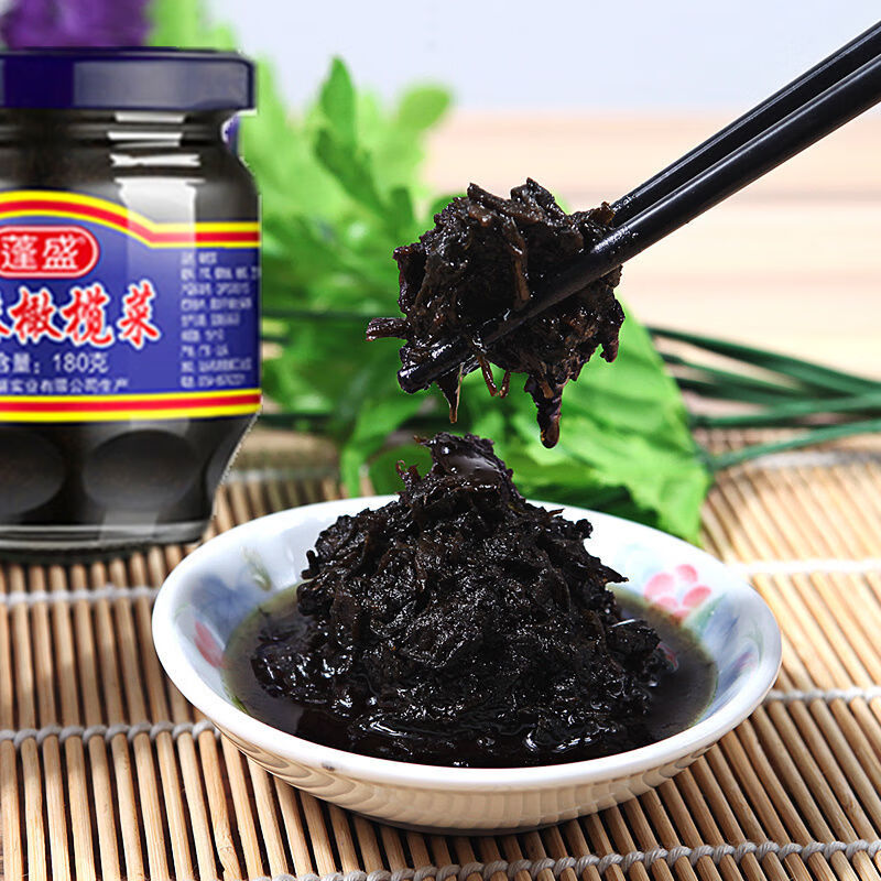 潮汕特产蓬盛香港橄榄菜180g450g早餐佐料下饭菜吃粥小菜蓬盛橄榄菜1g