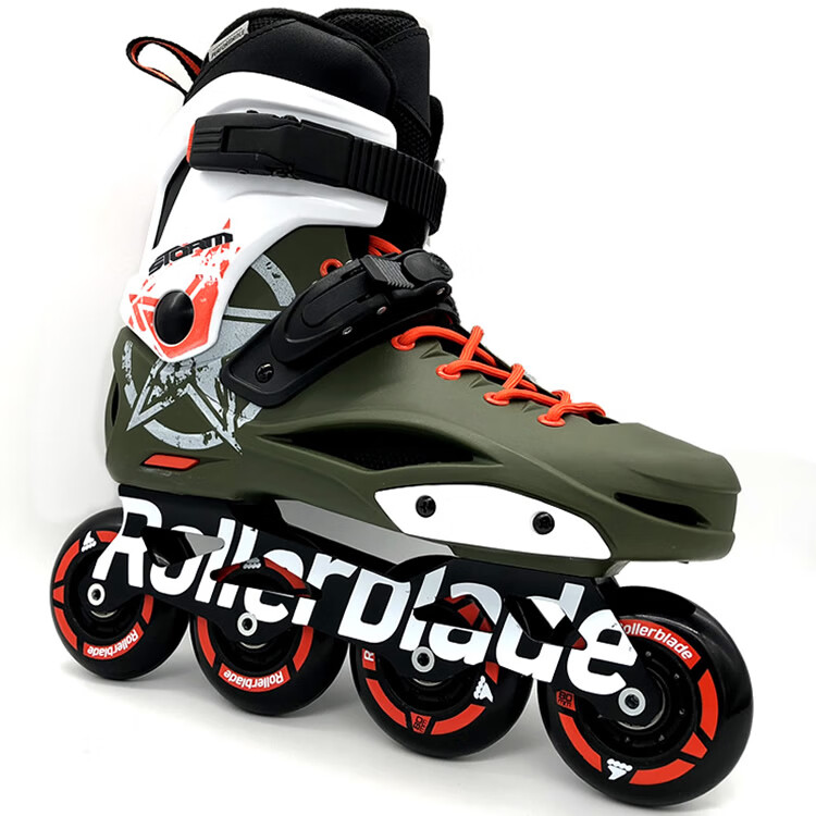 rollerblade storm轮滑鞋风暴溜冰鞋rb平花鞋成年男女滑冰鞋 墨绿色