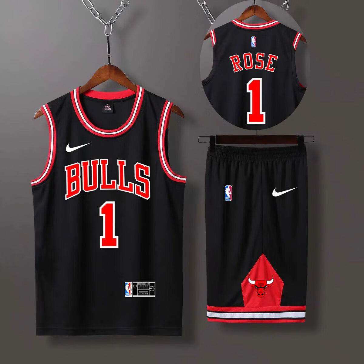 公牛队篮球球服23号球衣3号球衣韦德罗德曼91号男女比赛背心定制 罗斯