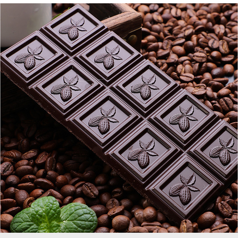 俄罗斯进口大板印花苦巧克力零食糖果 狮巴达克72%大板巧克力*1块