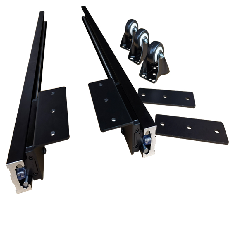 滚轮式滑轨开放式厨房中岛台滑轨伸缩推拉平移延长滚轮导轨餐桌吧台