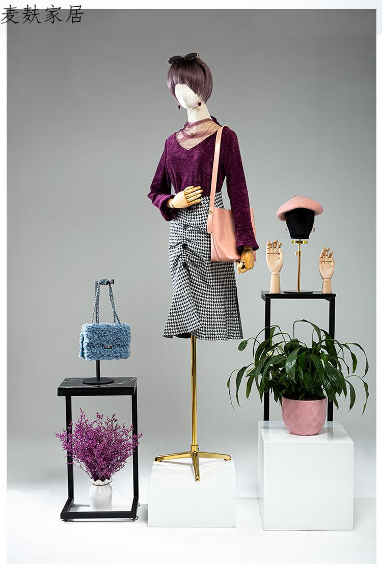 小米mi生态链服装店模特人偶道具女半身女装橱窗人台假人体模特模型