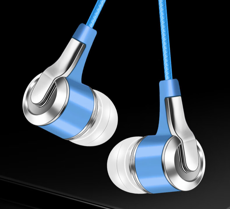 耳机有线 重低音通用入耳式苹果耳机直插型电脑手机麦克风耳机线控