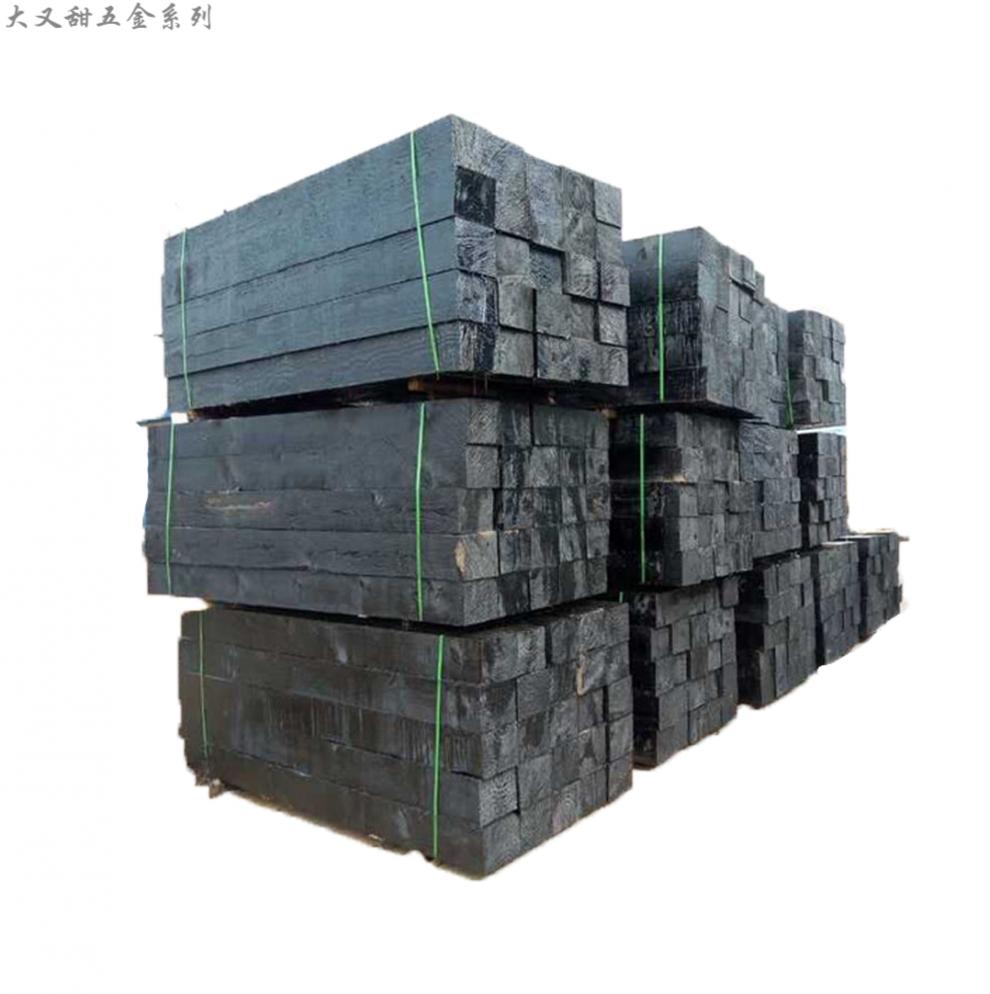 油浸防腐枕木吊车支腿垫木火车道铁路轨道落叶松桥梁木头原木定制 800