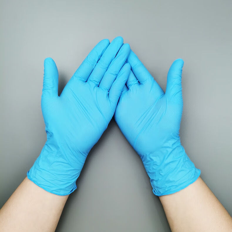 玉手pvc一次性防护工业牙科检查餐厨家务美容p手套无粉透明100只玉手