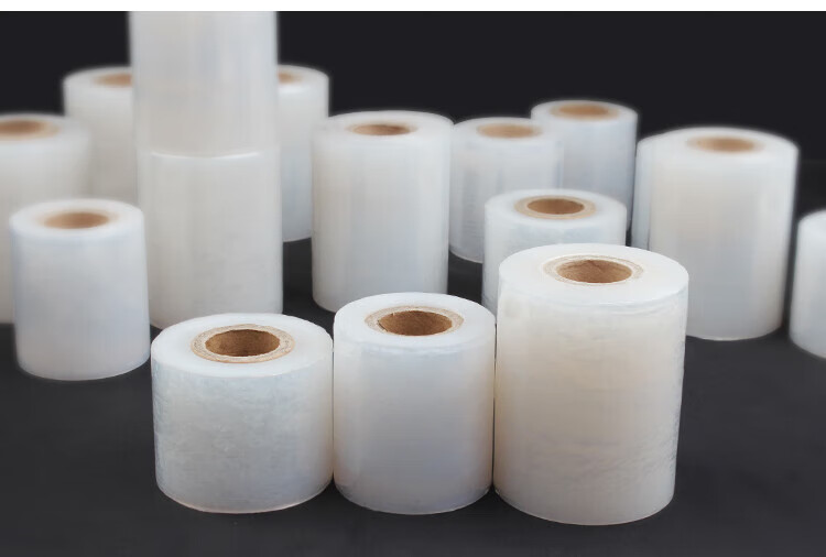 小卷pe环保缠绕膜捆菜膜商用小号打包外卖打包盒封口保鲜膜薄膜6cm*1.