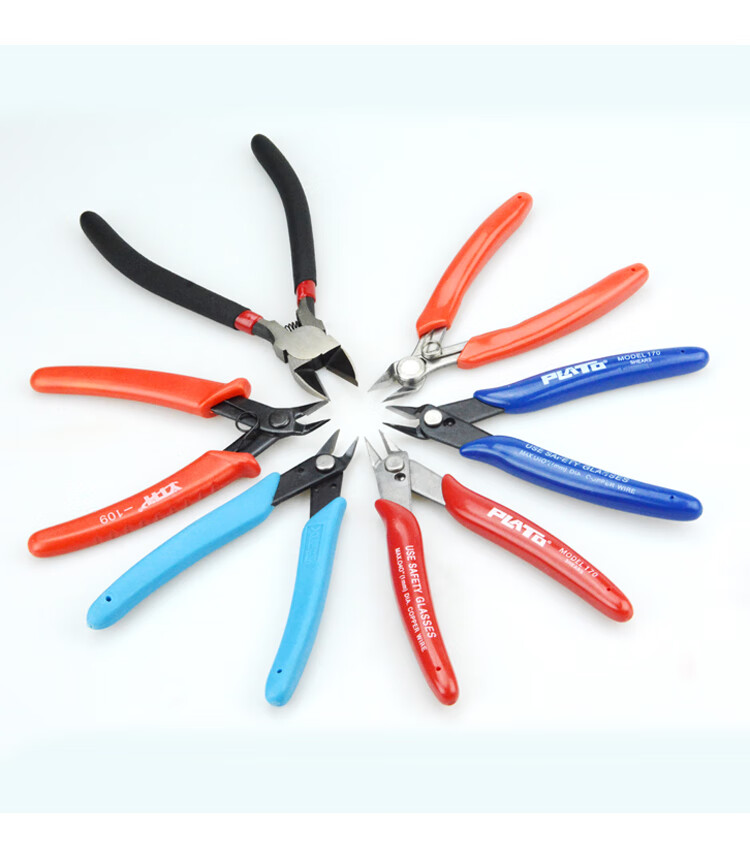 德克邦嘴钳水口钳迷你模型电子斜口剪钳修理修边剪线钳小剪子如意钳