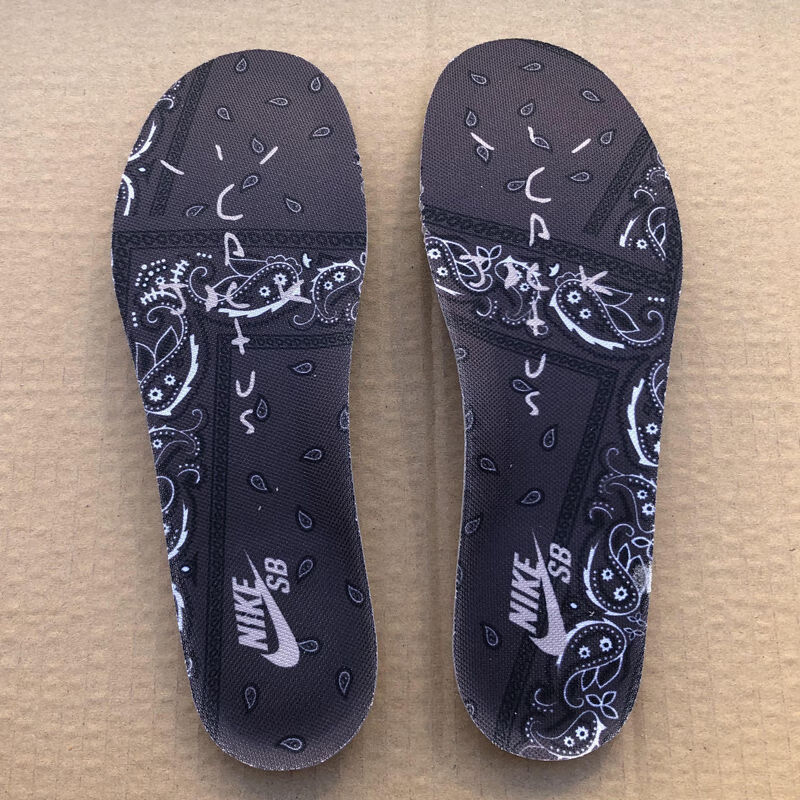 适配耐··克dunk sb鞋垫非原装气垫qs男女腰果花ow联名影子灰鸽子