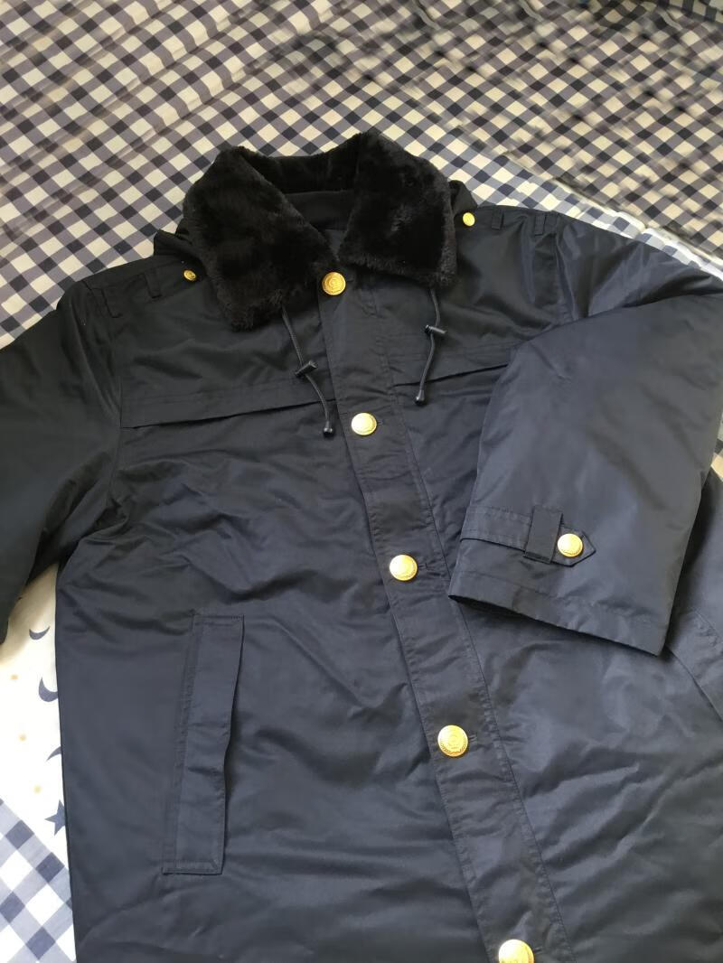 铁路作业服制服冬季大衣式男女寒区内胆防寒客运乘务员藏青可脱卸服